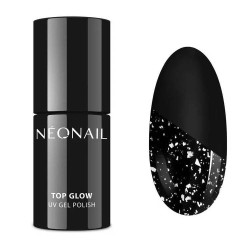 NeoNail Top Glow Silver Flakes 