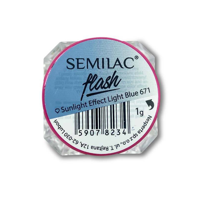 Semilac Pyłek do Paznokci Flash 671 Light Blue