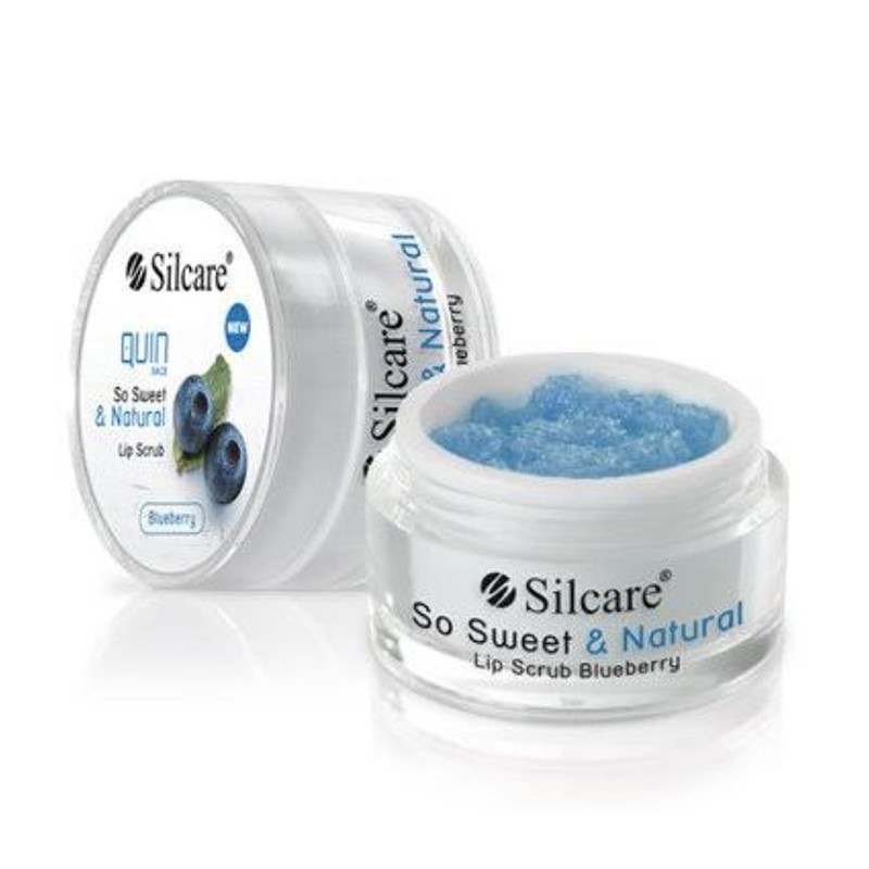 Silcare Quin Peeling cukrowy do ust  Blueberry 15g
