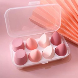 Zestaw 8x Gąbka Blender Do Makijażu PINK