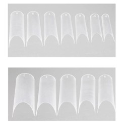 EM Nail Tipsy Tunelowe Proste Clear 504 szt.