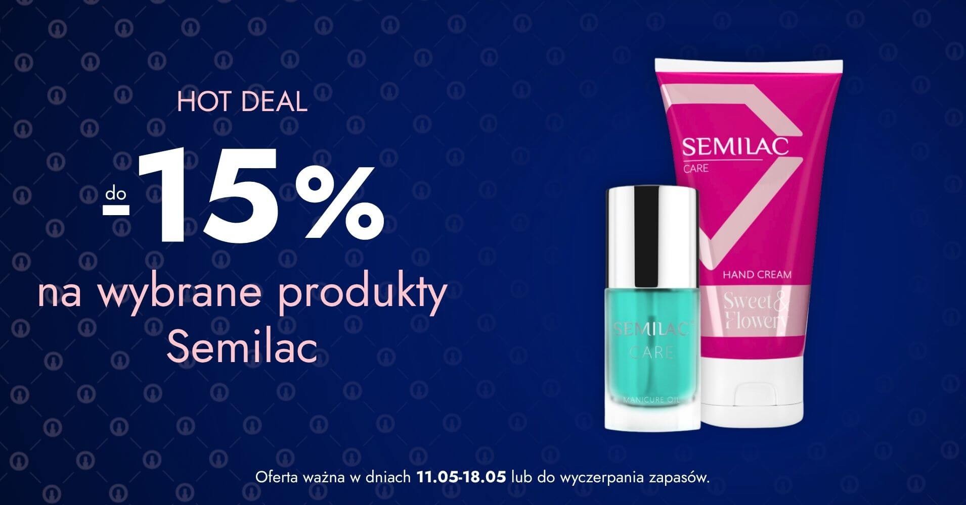 do -15% na wybrane produkty Semilac