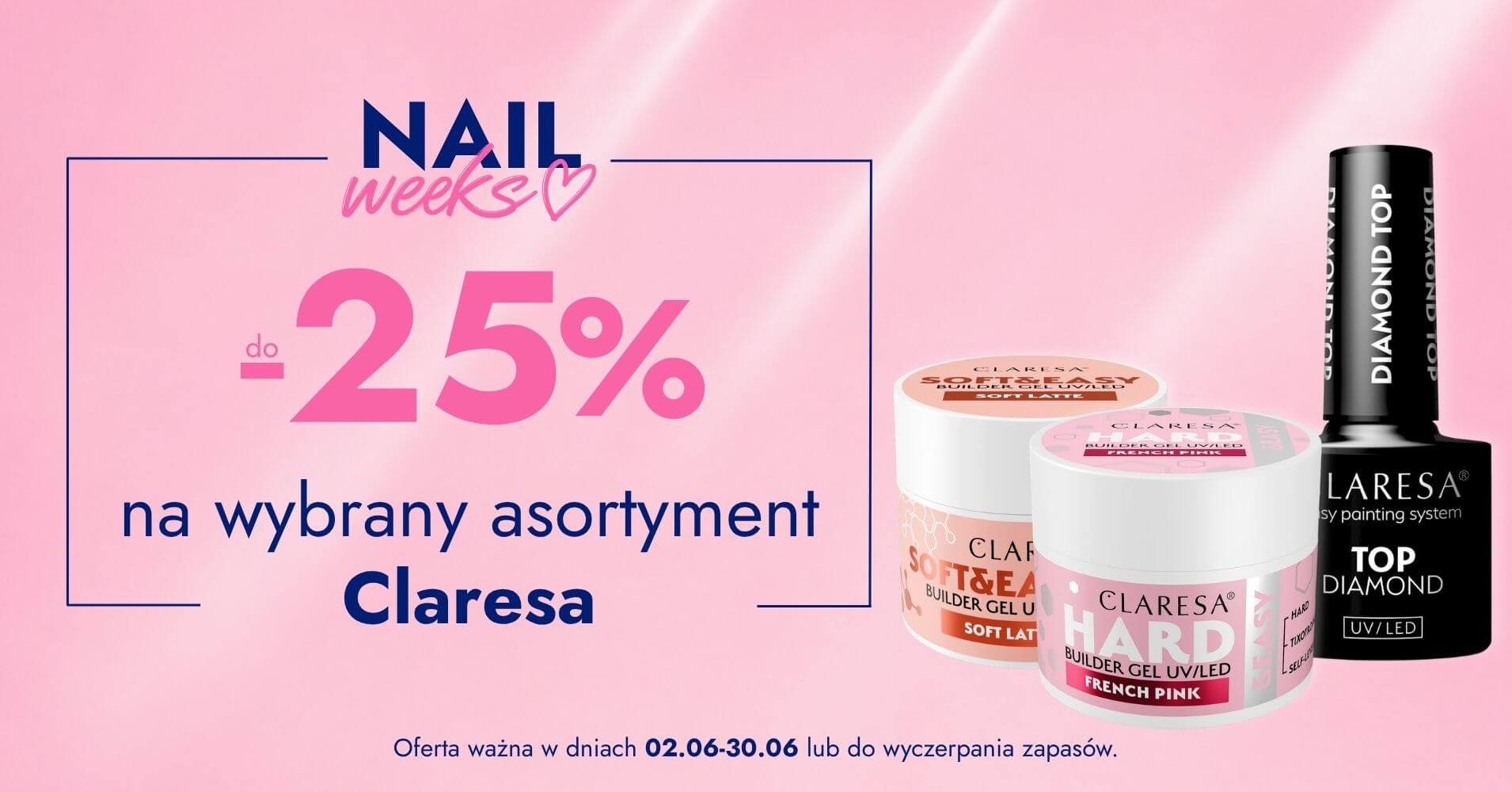 do -25% na wybrany asortyment Claresa