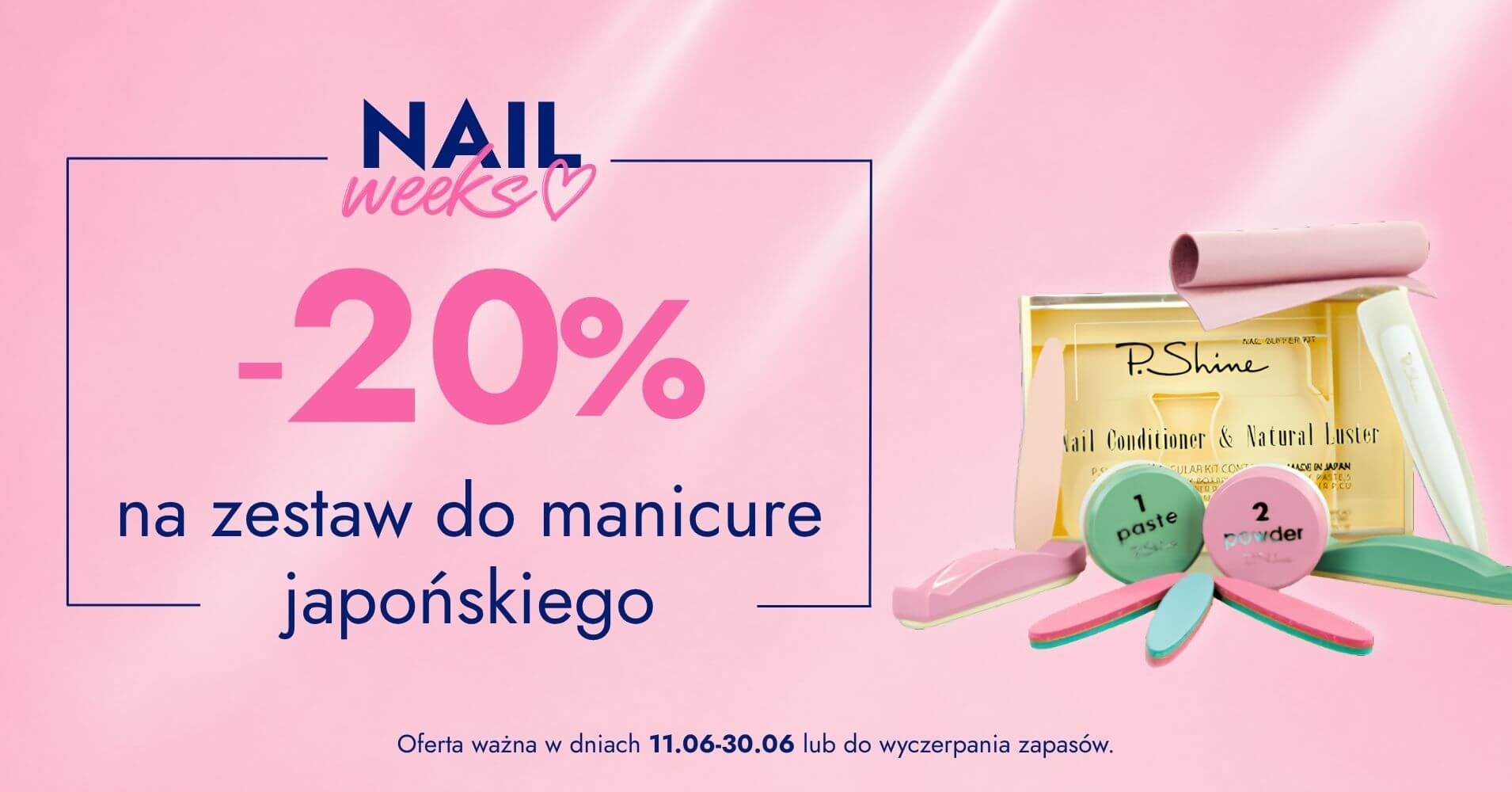 -20% na zestaw do manicure japońskiego