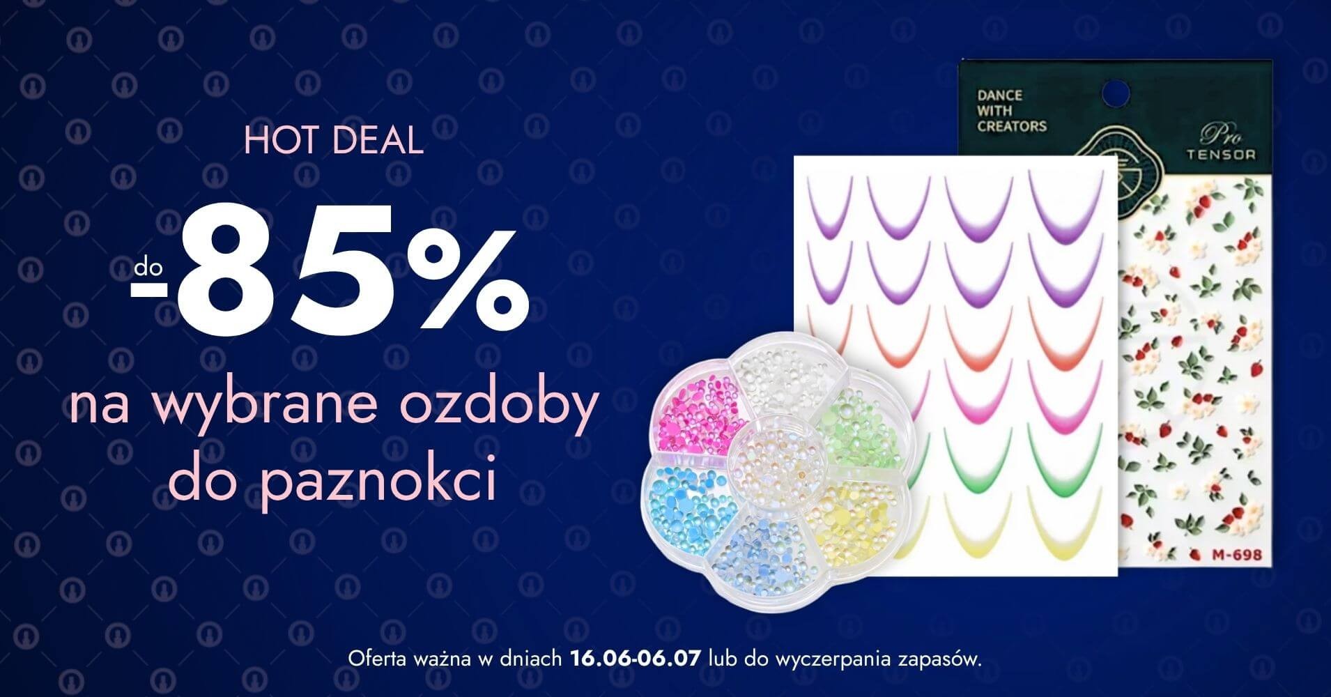 do - 85% na wybrane ozdoby do paznokci