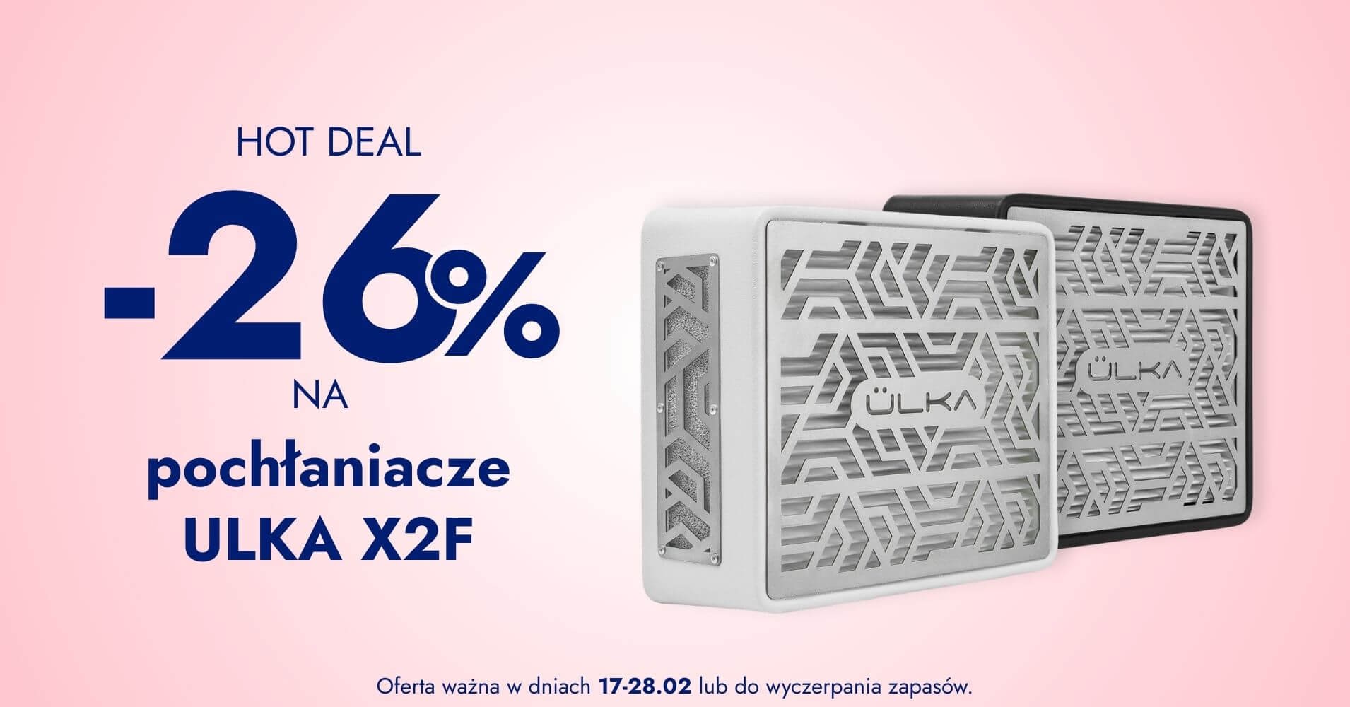 -26% na pochłaniacze ULKA X2F