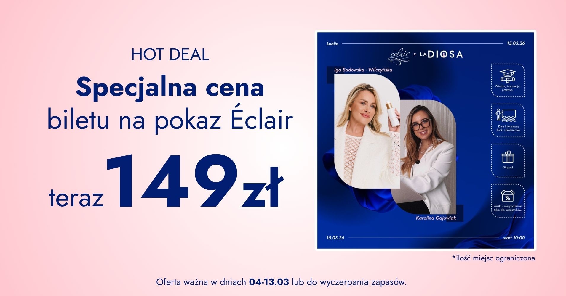 -50 zł na bilet na pokaz Eclair