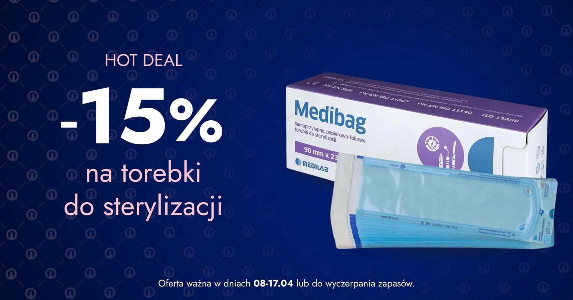 -15% na torebki do sterylizacji