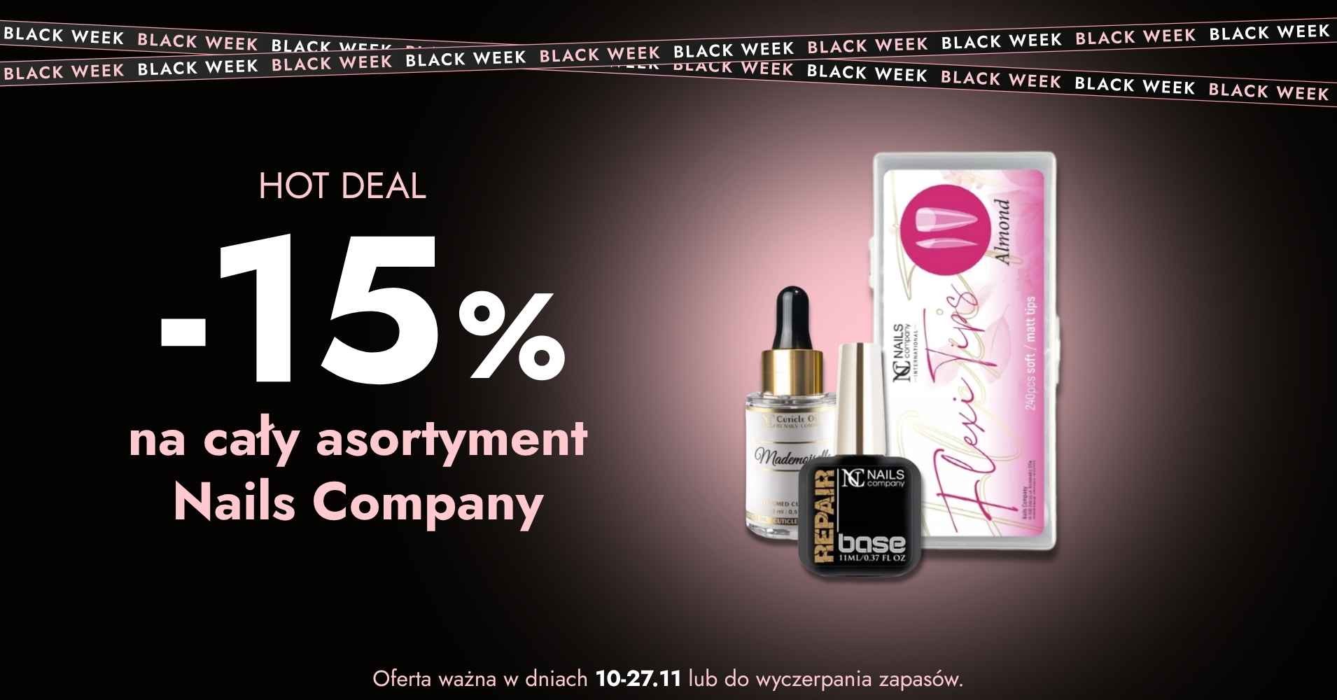-15% na cały asortyment Nails Company
