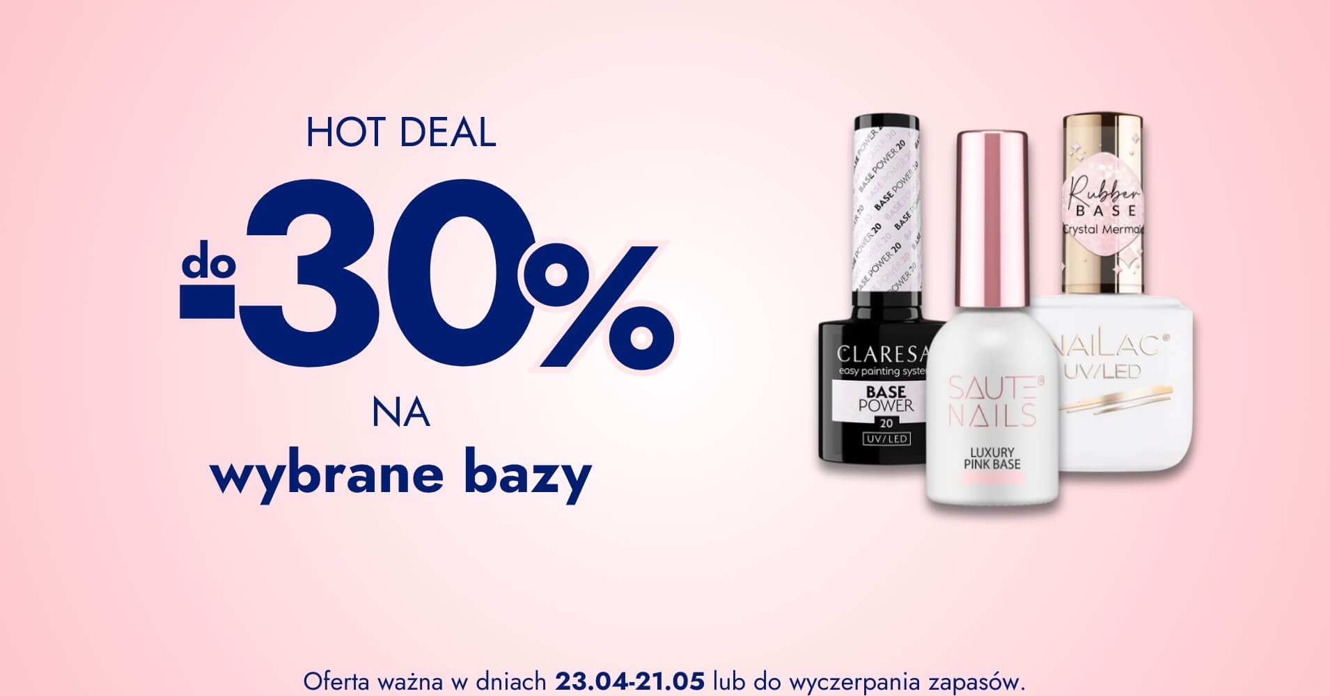 do -30% na wybrane bazy