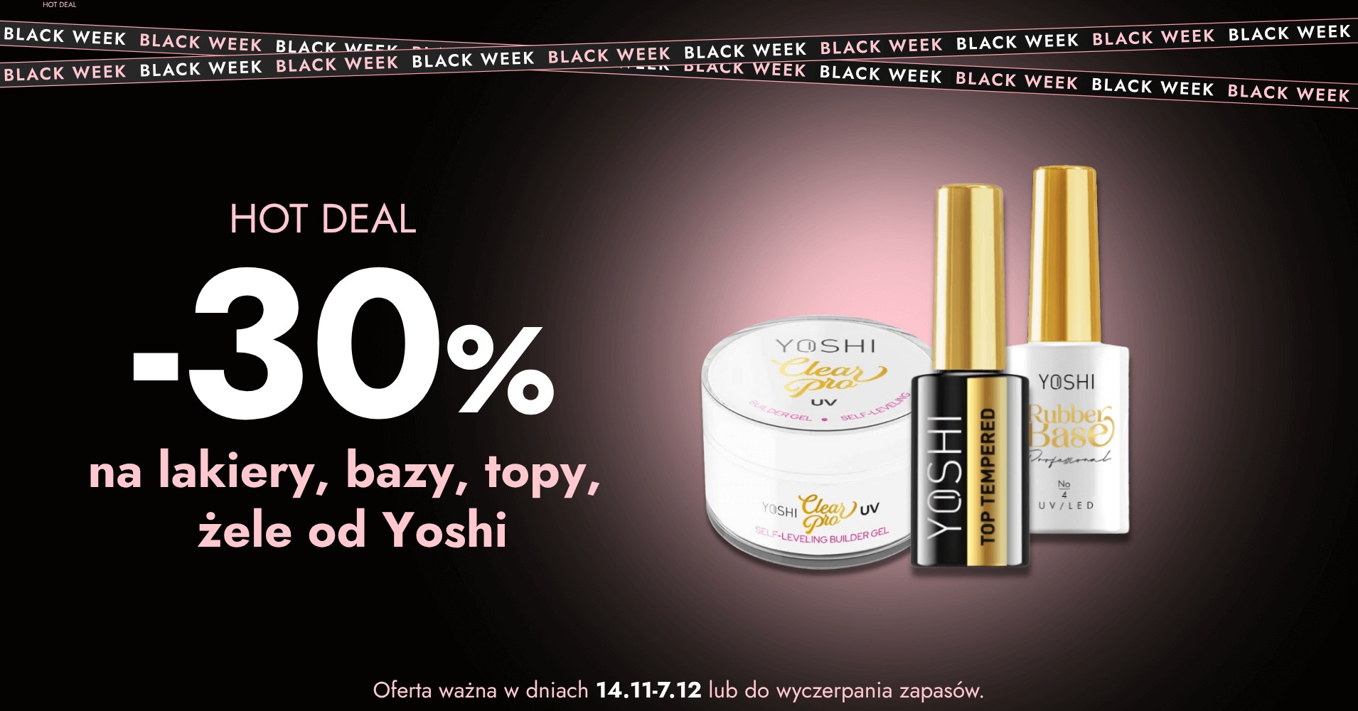 -30% na wybrany asortyment Yoshi