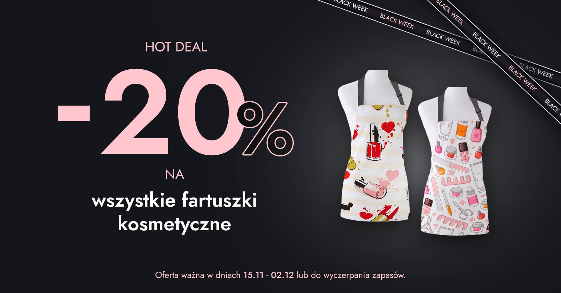 Fartuszki 20% taniej