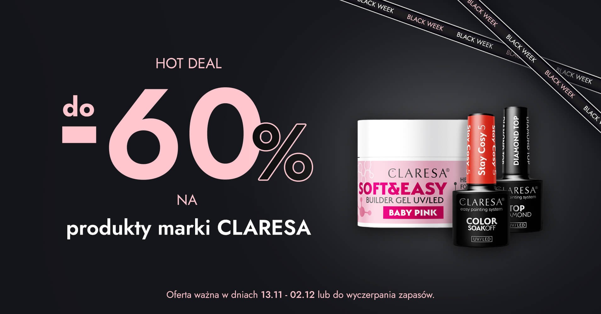 do -60% na produkty marki Claresa