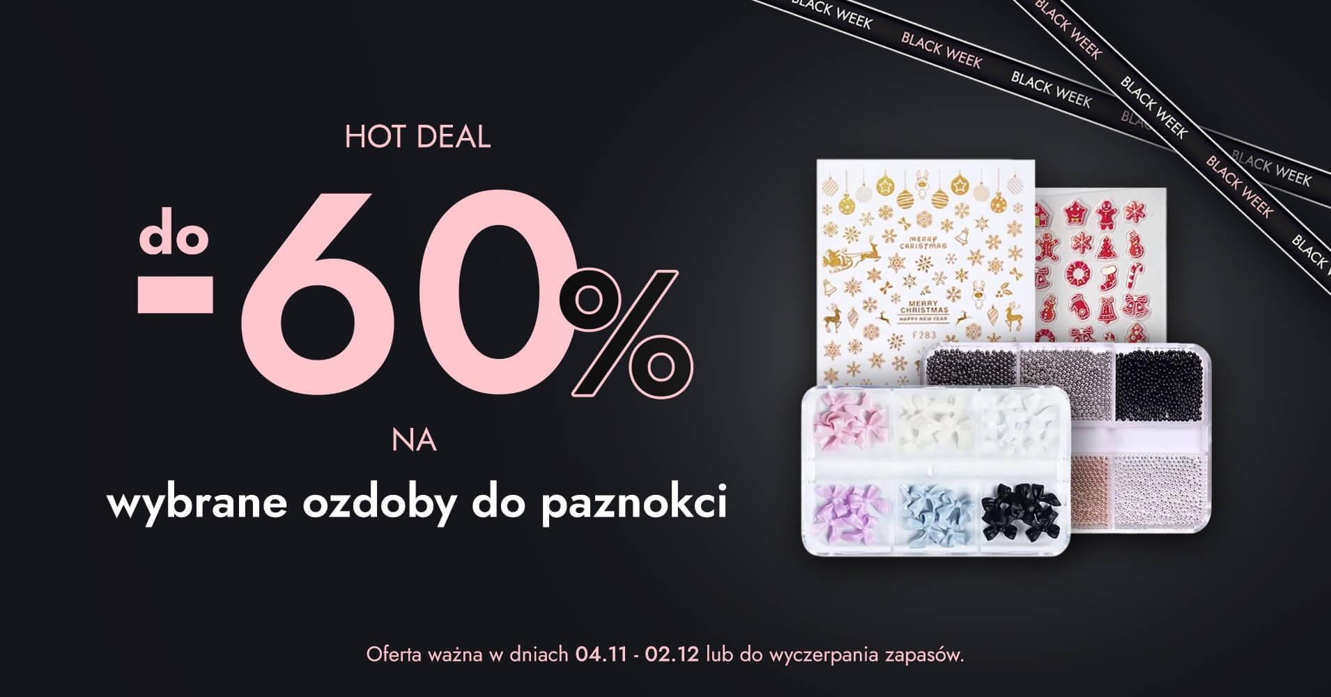 -58% na ozdoby do paznokci