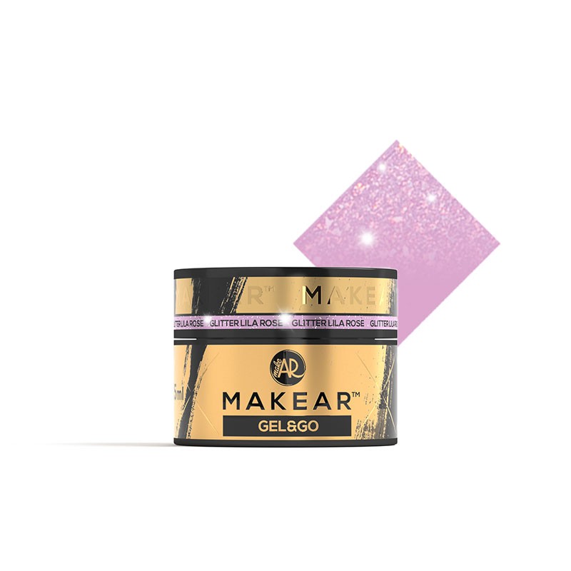 Makear Żel Budujący Gel&Go GG24 Glitter Lila Rose | LaDiosa.pl