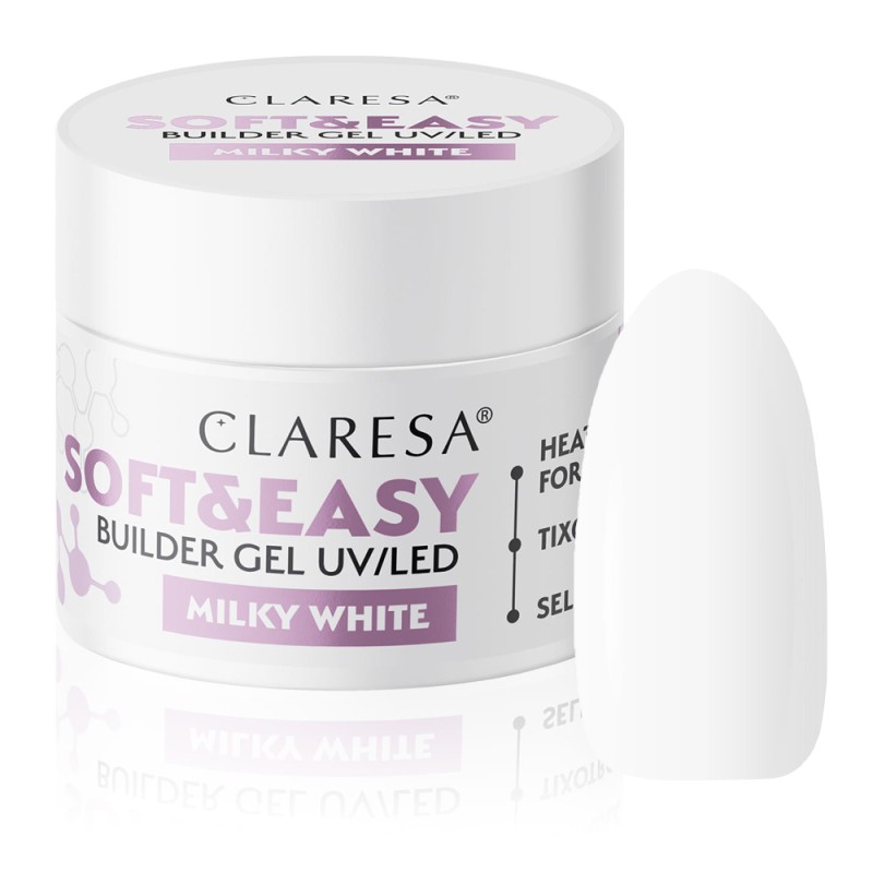 Claresa Żel Budujący SOFT&EASY Milky White 12g