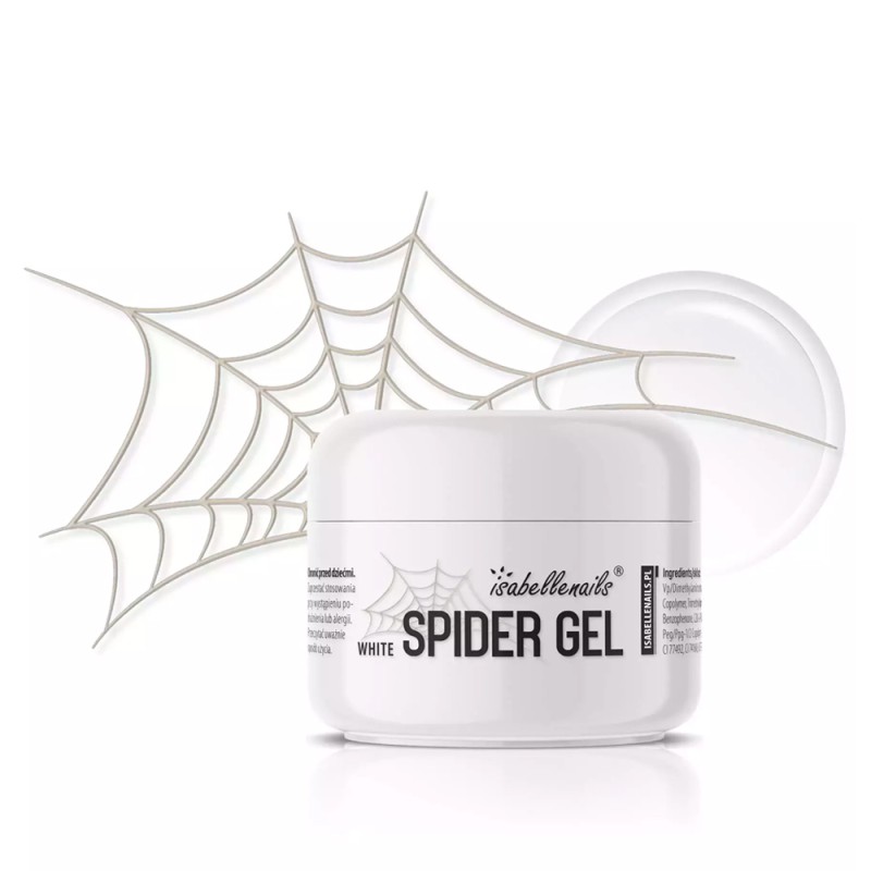 IsabelleNails Spider Gel Pajęczynka Do Zdobień White 5g