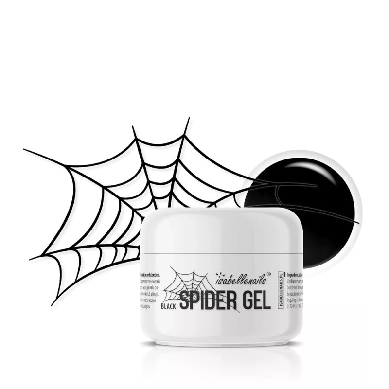 IsabelleNails Spider Gel Pajęczynka Do Zdobień Black 5g
