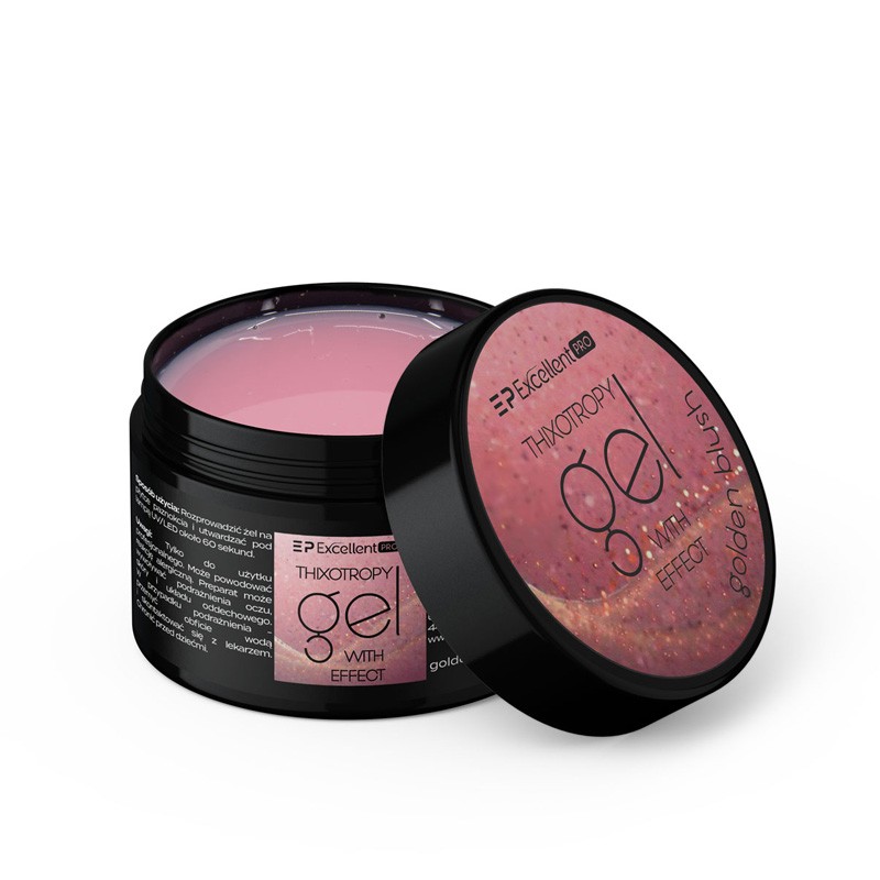 Excellent PRO Żel Budujący Thixotropy Gel With Effects Golden Blush 15g