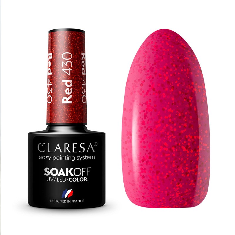 Claresa Lakier Hybrydowy Red nr 430 5 ml