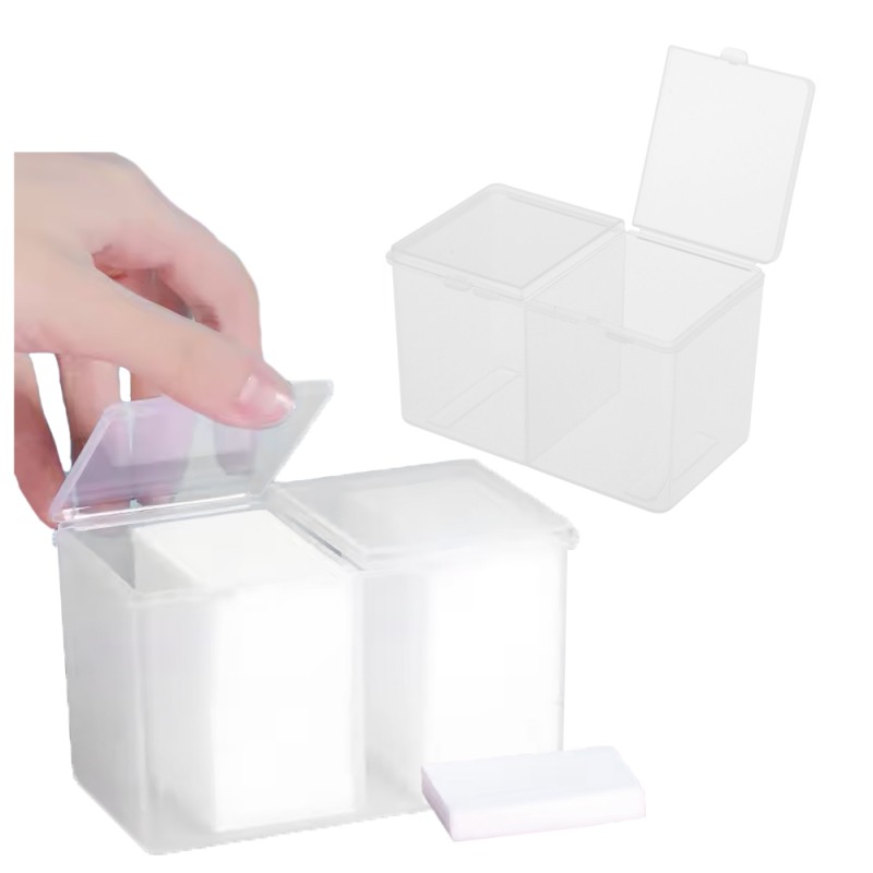 Plastikowy Pojemnik Organizer Na Waciki Podwójny