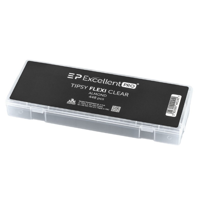 Excellent PRO Tipsy Flexi Clear Almond 448 Sztuk