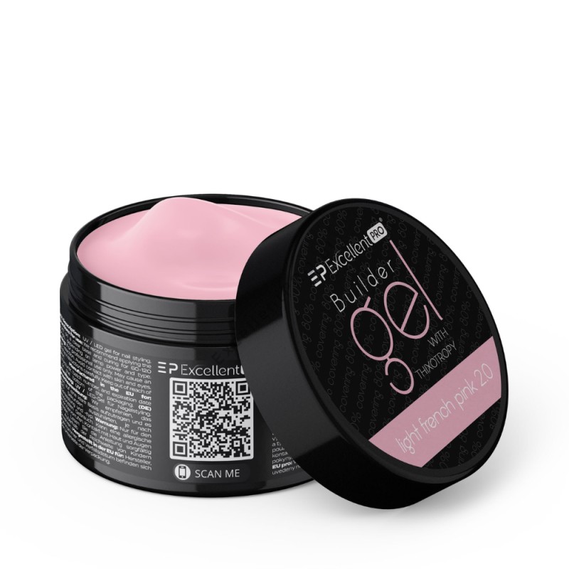 Excellent PRO Żel Budujący With Thixotropy Light French Pink 2.0 50g