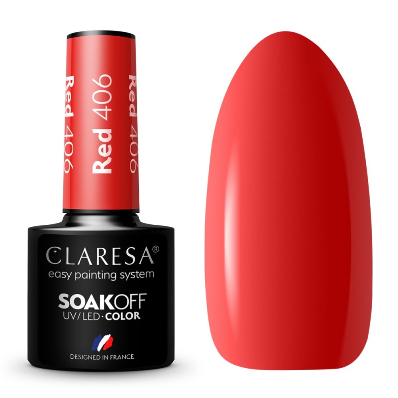 Claresa Lakier Hybrydowy Red nr 406 5 ml