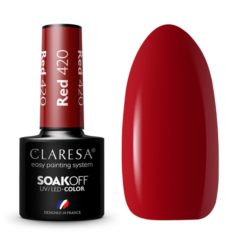 Claresa Lakier Hybrydowy Red nr 420 5 ml