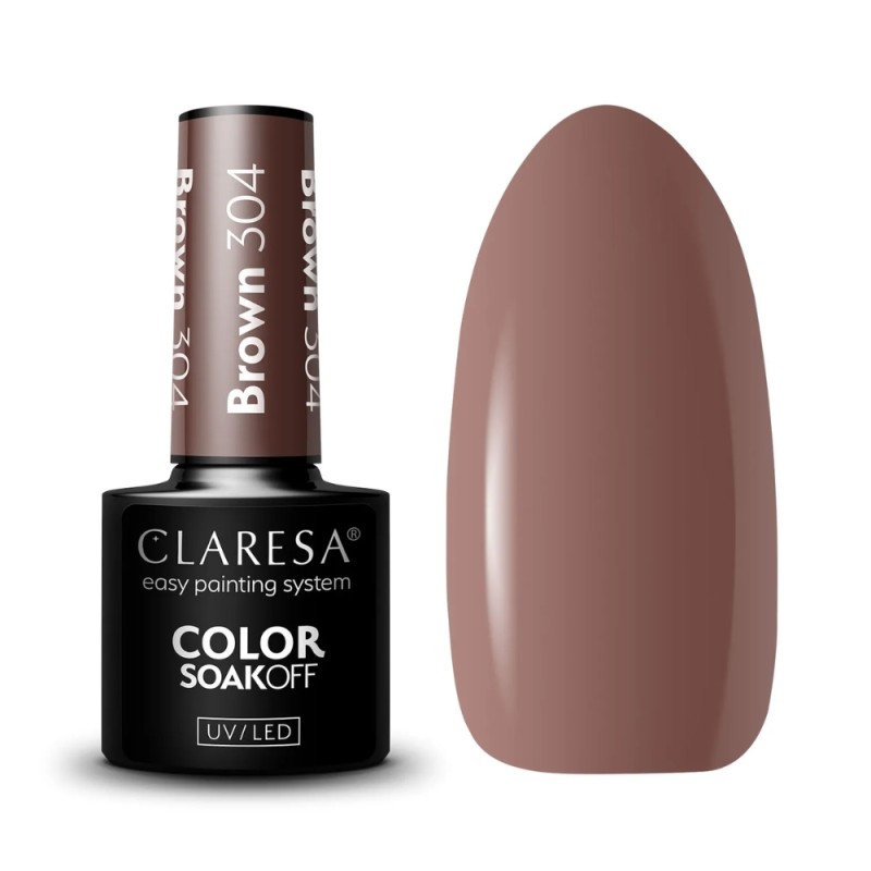 Claresa Lakier Hybrydowy Brown nr 304 5g