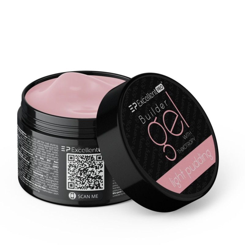 Excellent PRO Żel Builder Gel With Thixotropy Light Pudding 50g