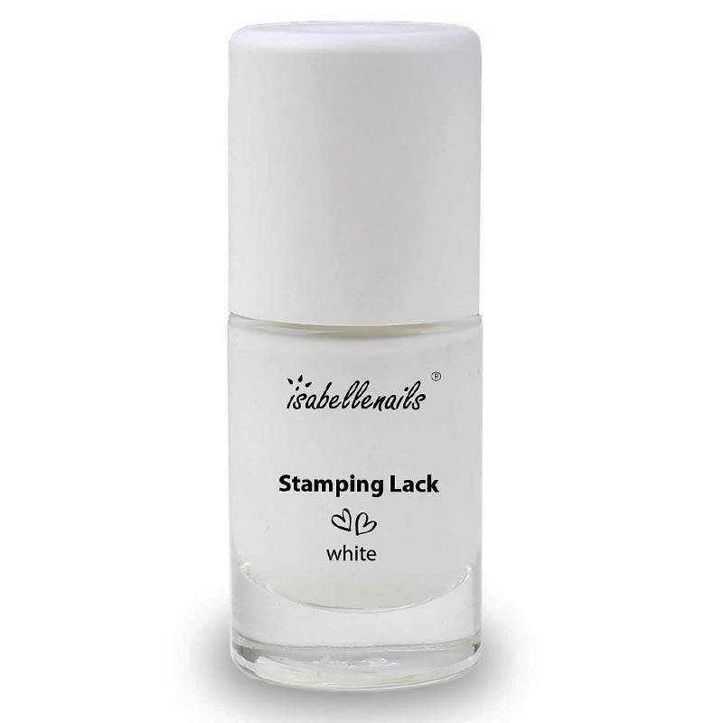 IsabelleNails Lakier Do Stempli White Biały 6ml