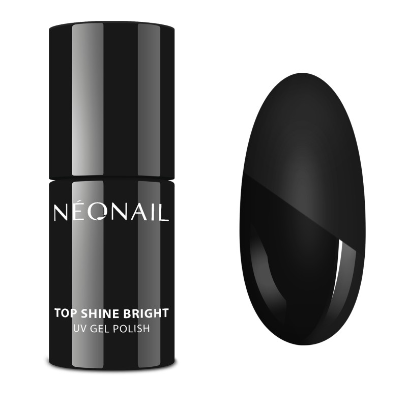 Neonail top shine bright no wipe 7,2 ml mocno błyszczący