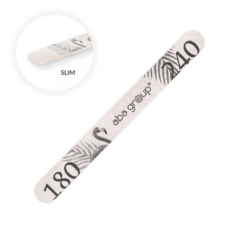 Aba Group pilnik SLIM prosty zebra flaming 180/240 (WYBIERZ PAKIET: 50 sztuk)