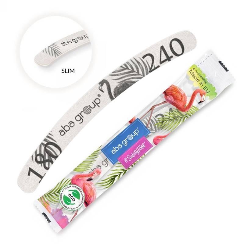 Aba Group pilnik zapakowany SLIM banan flaming 180/240 (WYBIERZ PAKIET: 1 sztuka)